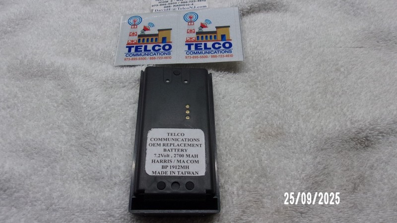 BATTERY HARRIS/MA COMM NEW (NOS) BATTERY 7.2 Volt 2700 Mah