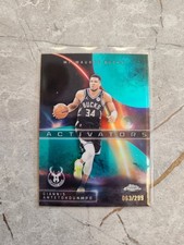 Topps Chrome 2025 basketball nba Giannis Antetokounmpo /299 activators teal
