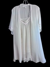 VTG Oscar de la Renta Neiman Marcus Short Gown/Robe Peignoir Set - Medium