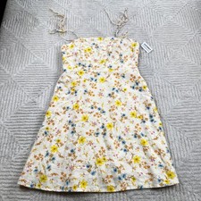 Old Navy Mini Dress S Floral Linen Cami Resot Summer Beach Bloomcore Flower
