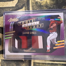 Panini Absolute 2021 Aaron Civale Cleveland #TT2-AC Spectrum Purple /25