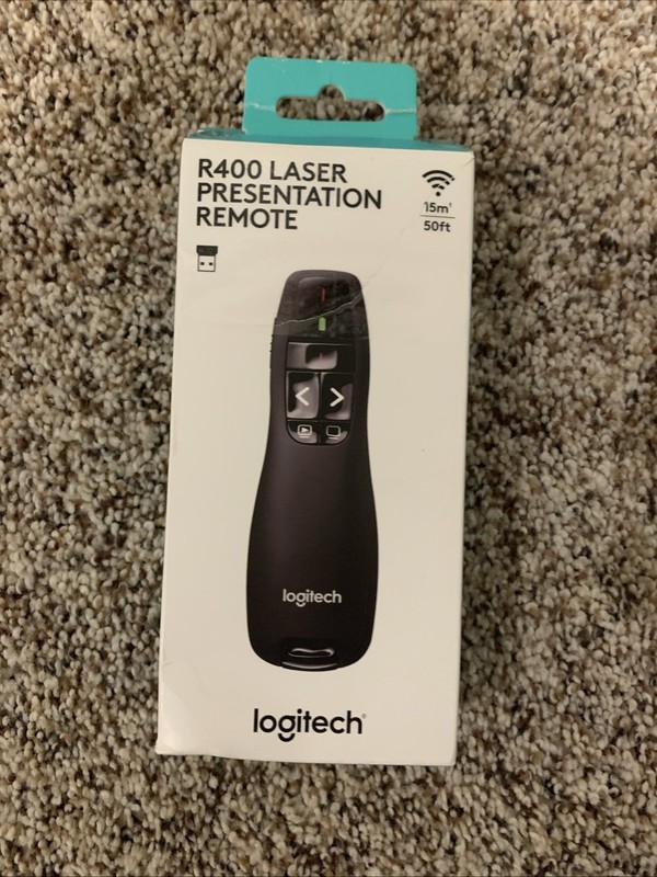 Logitech R400 Laser Presentation Remote Black, Been Open