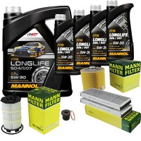 Mann Inspektionspaket 9L Mannol Longlife 5W-30 FüR Audi A6 Allroad 4.2 FSI