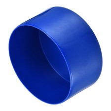 2pcs Rubber End Caps 100mm ID Vinyl Round Tube Bolt Cap Cover Protectors Blue