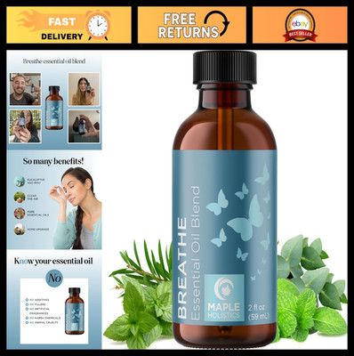 Invigorating Essential Oil Blend for Diffusers - Eucalyptus, Peppermint, Tea Tre