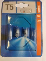2Er StüCk Lampe GlüHbirne Glassockellampe Birnen Leuchte 12V 1,2W T5 W2X4,6D