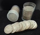 $10 Face Value Barber Silver Half Dollar 50c Mixed Date Roll - AG-G -  Multiple