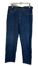 Vintage 80s Levis 509 Orange Tab Denim Blue Jeans USA Mens 33x3