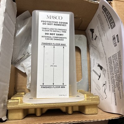 Delta R4700-FLWS Floor Mounted Tub Filler Rough In Valve - With Stops - N/A