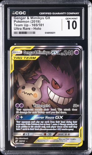 Gengar & Mimikyu-GX graded CGC 10 for sale on eBay