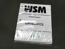 Kubota GR1600EC2 Trattore Prato e Giardino Manuale Servizio Riparazione Officina Libretto