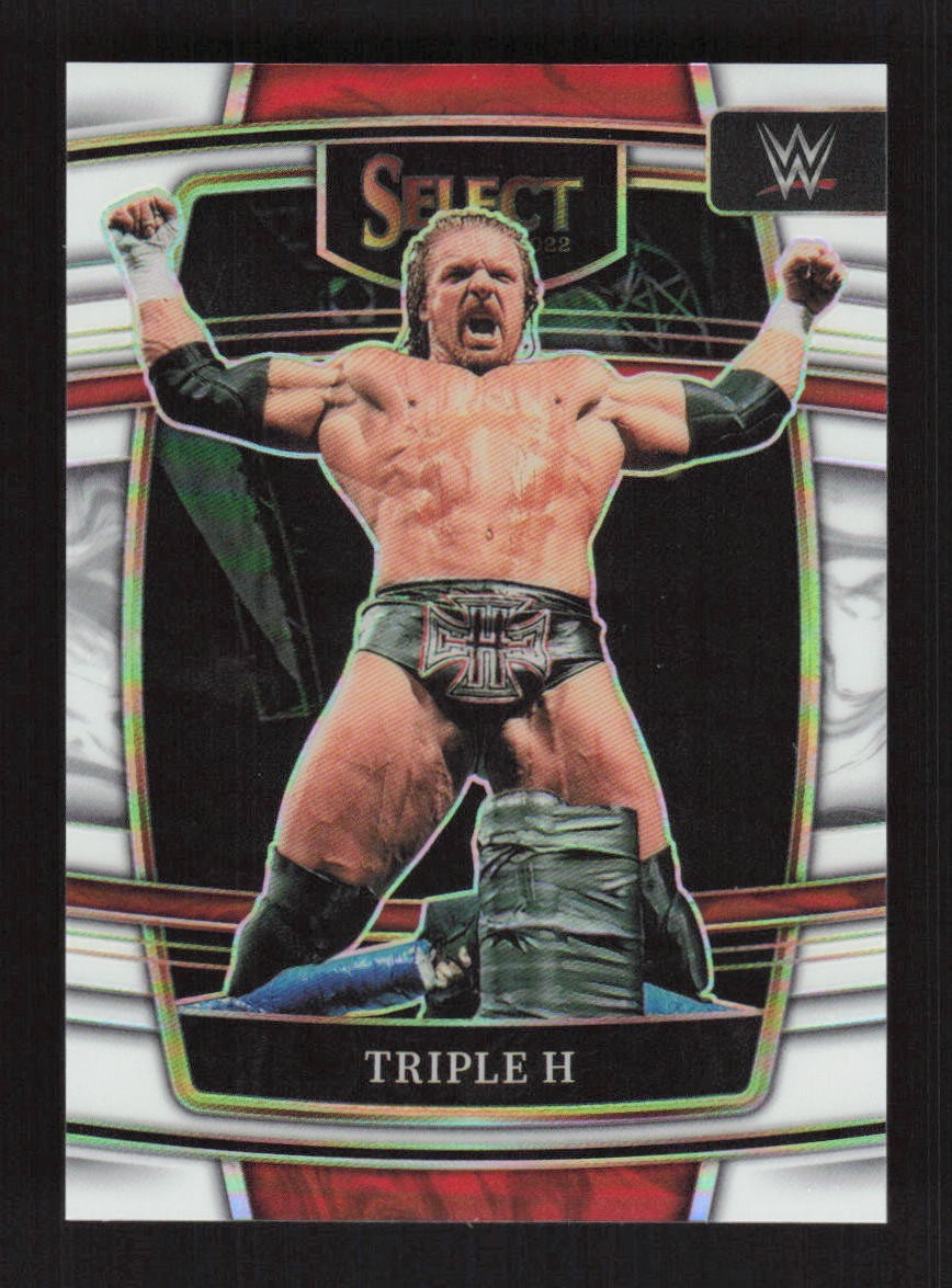 Triple H 2022 Panini Select WWE White Prizms #/99 #40