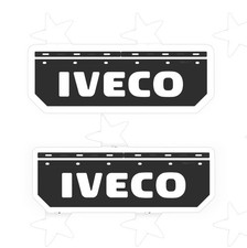 KIT 2 PARASPRUZZI ANT. IN GOMMA IVECO STRALIS EUROSTAR 190 TURBOSTAR 17X62 CM