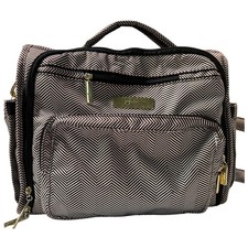 Ju-Ju-Be BFF Diaper Bag Queen of the Nile Chevron Backpack Messenger Bag Gold