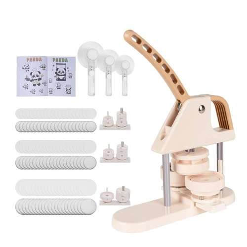 3 in 1 DIY Pin Button Maker Machine 25/32/58mm Badge Press Machine with 300pcs