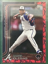 2025 Topps Raisel Iglesias Team Colors Logo Braves Sp