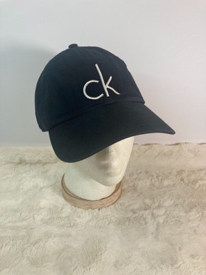 Calvin Klein CK Logo Baseball Cap Black White Embroidered Hat One Size O/S