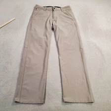 Wrangler ATG Pants Mens 30x30 Brown Hiking Lightweight Performance Stretch Tech*
