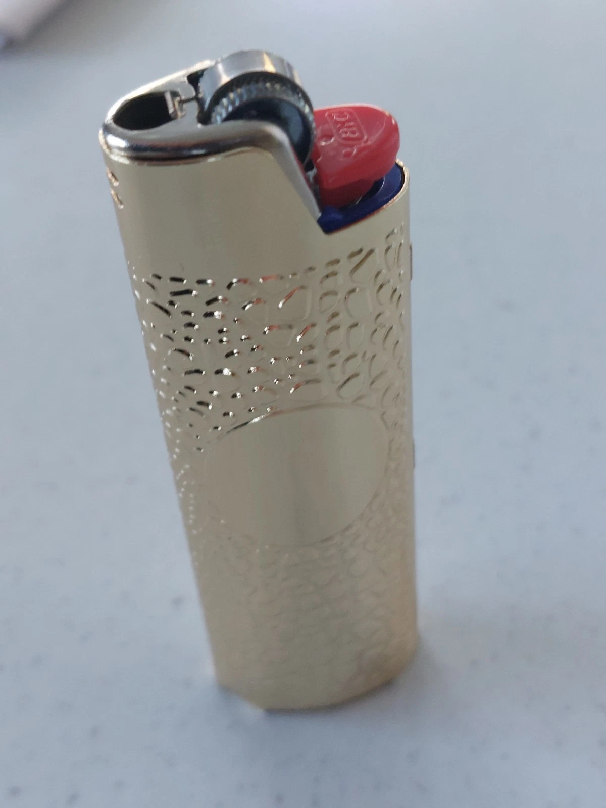 Bic Lighter case LIGHT GOLD daple case with bic lighter turn your lighter into - Picture 1 of 24