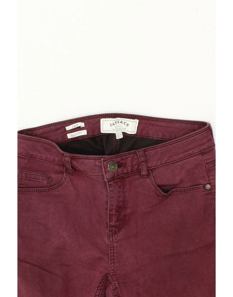 FAT FACE Womens Jegging Jeans UK 8 Small W28 L30 Burgundy Cotton AR05 - Image 4 of 4