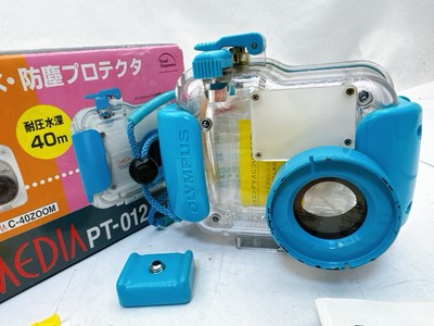 OLYMPUS CAMEDIA X-2 ダイビング40ｍハウジングセット Olympus CAMEDIA PT-012 Waterproof Housing Case w/Box For C-40ZOOM