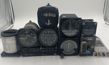 Lot of 10 aircraft instruments BENDIX KING INDICATORS GYRO ALTIMETER TRANSPONDER
