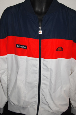 NWT Ellesse Track Top Jacket Brolo Navy/Red/White Authentic Size Mens Large