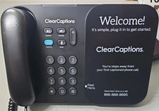 Closed Caption Hearing Impared Home Phone Cord Touchscreen