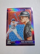 Panini Donruss Optic Diamond Kings Mike Yastrzemski #28 Red Dragon Prizm /110