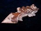 Old Nephrite Jade Stone Carved HongShan Culture Arrow Head w/ Dragon #01242207 — photo 5
