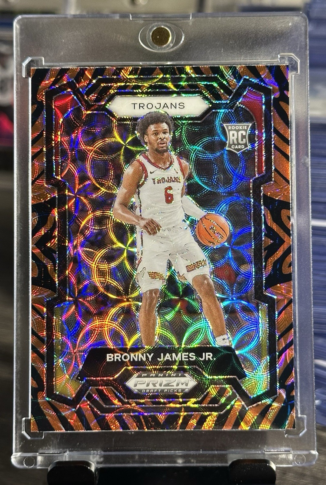 2024 Panini Prizm Draft Picks - Bronny James #86 Tiger Stripes Prizm (RC)