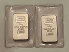Vintage Pair of Pamp Credit Suisse 20 Gram .999 Silver Bars In Original Plastic