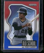 2022 Panini Prizm #OS-9 Rod Carew Old School Red/White/Blue Prizm