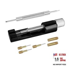 ZUFECY Black Watch Band Adjustment Tool Kit - Professional Watch Link Removal