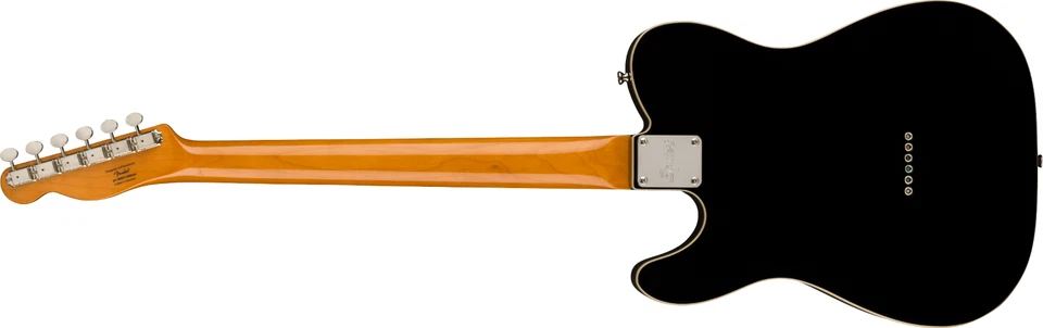 Fender Squier Classic Vibe Barítono Personalizado Tele, Diapasón Laurel, Negro Foto 2 de 4