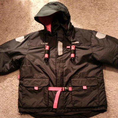 Frabill I-Float Jacket for Ice Fishing , Black, large