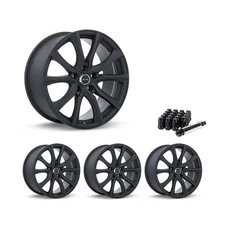 5x114.3 Set of 4 17" Rims Black Alloy Wheel fits 2015-25 Subaru WRX, OELA RTX