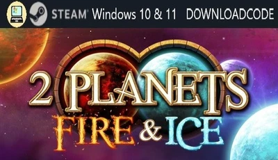NEU PC Computer Spiel 2 Planets Fire and Ice für Windows 10 11 STEAM Downloadkey - Bild 1 von 4