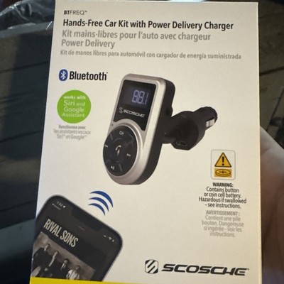 Scosche ''Hands-Free Car Kit'' FM Converter BTFMPDSR-SP)
