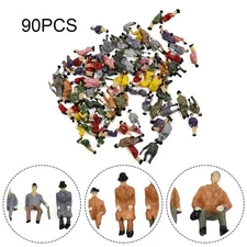 90pcs HO Scale Model Figures In Full Sitting Position 1:87 High Quality New