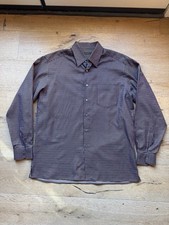 STUNNING Ermenegildo Zegna BrownLavender Twist Check Pocket Shirt Sz XL NWOT