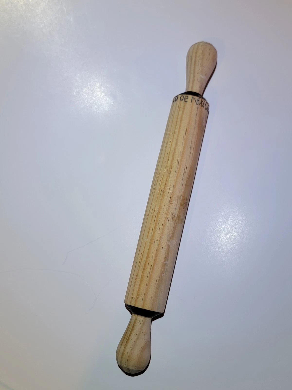 Vintage Solid Wooden Rolling-Pin Pastry Roller Farmers Kitchen...made in Mexico