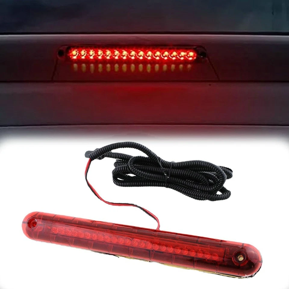 Автомобильный третий стоп-сигнал 12 В задний задний центральный высокий стоп-сигнал 3-й светодиодный стоп-сигнал красный - Изображение 2 из 4