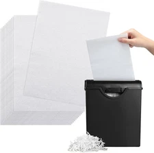 100 Pcs Paper Shredder Lubricant Sheets Oil for Cross-Cut and Micro-Cut 6 X 8.50