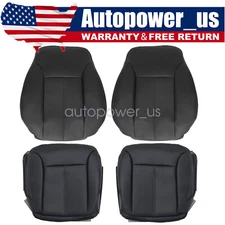 For 2007-12 Benz GL450 Driver & Passenger Bottom & Top Leather Seat Cover Black