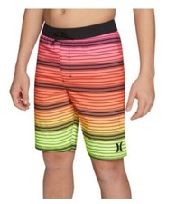 HURLEY BOY'S PULL ON SWIM SHORTS, MULTICOLOR CHECK FOR SIZE BinZ02
