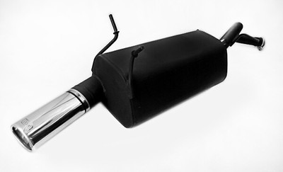 muffler for Renault Megane Scenic 2.0i 85kW 1995-2002 Single Oval Tip 120x80mm