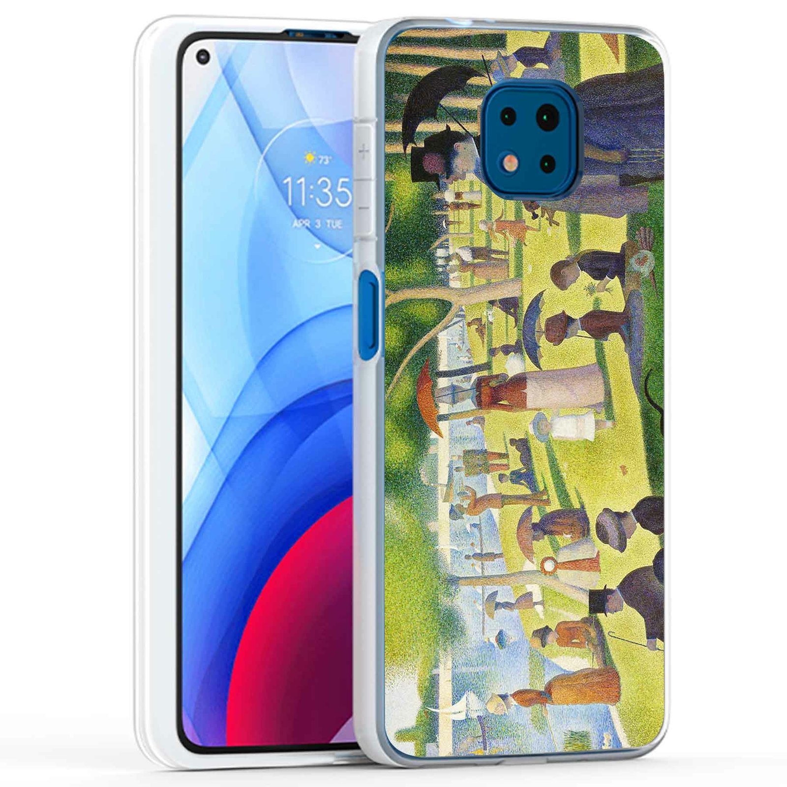 Phone Case Cover for Motorola Moto G Power 2021,Classic Painting 3 Print, USA