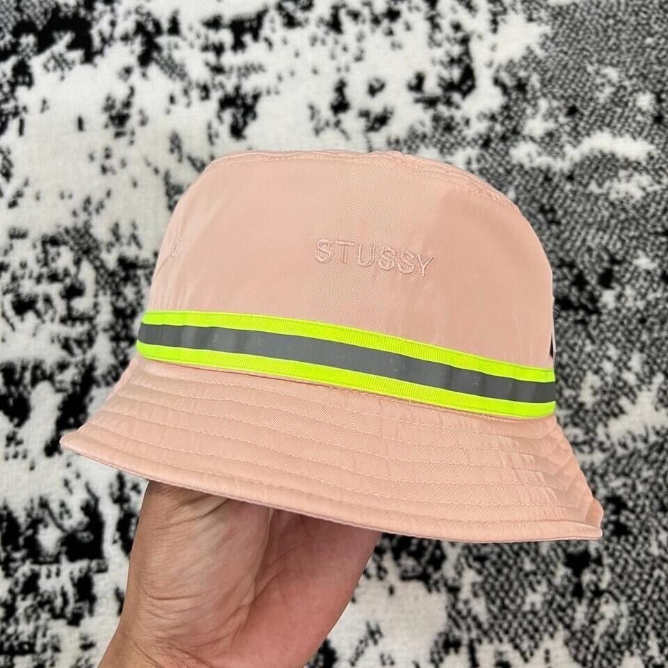 STUSSY BUCKET HAT REFLECTIVE TAPE BUCKET HAT PINK L/XL | eBay STUSSY BUCKET HAT REFLECTIVE TAPE BUCKET HAT PINK L/XL | eBay