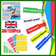 30-120Pcs Cable Labels, Premium Wire Labels Electrical, Waterproof Cord Lab UK